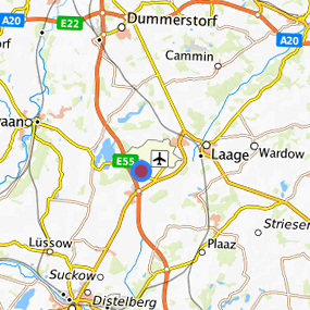 Lage in der gesuchten Region 